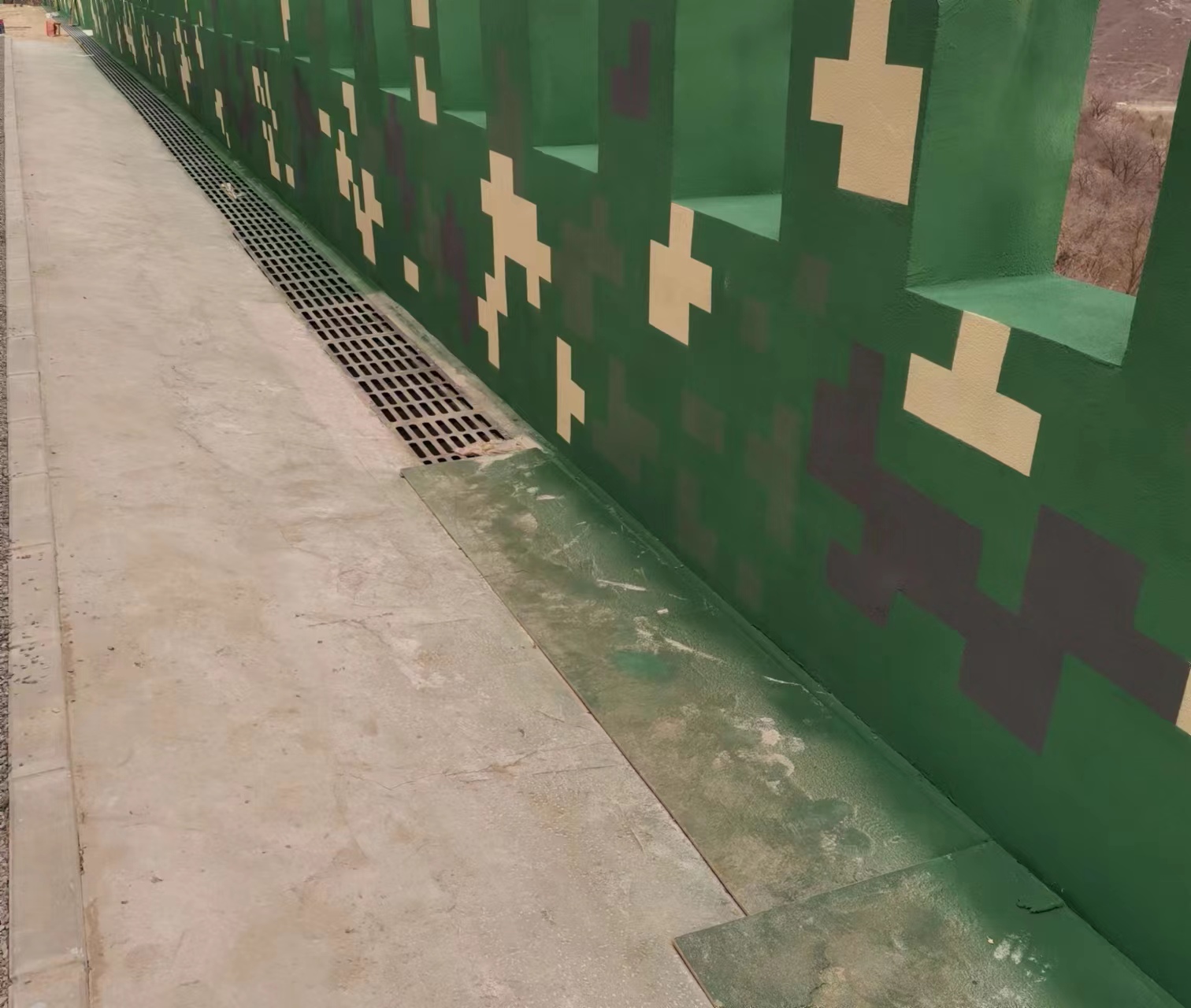 河西围墙迷彩喷涂,数迷彩漆